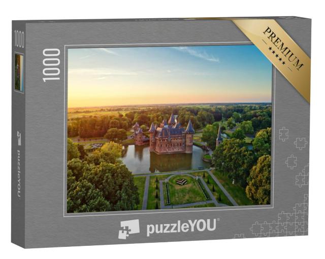 Puzzel 1000 stukjes „Kasteel De Haar in Utrecht in Nederland“