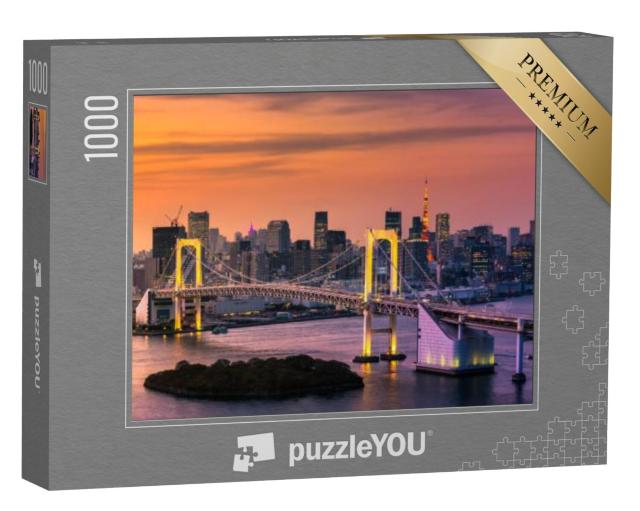 Puzzel 1000 stukjes „Baai van Tokio en Toren van Tokio“