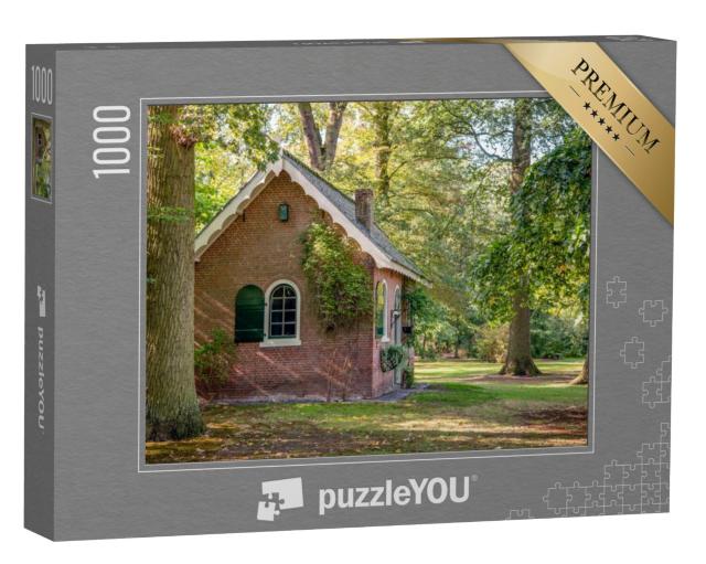 Puzzel 1000 stukjes „Oud washuis in het park op landgoed Wallsteyn bij het dorp Achtmaal, Noord-Brabant“