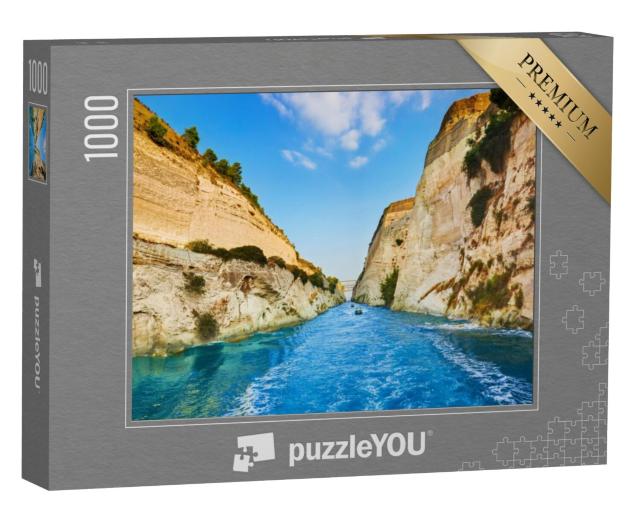 Puzzel 1000 stukjes „Kanaal van Korinthe, Griekenland“