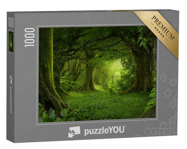 Puzzel 1000 stukjes „Diep tropisch oerwoud in Zuidoost-Azië in augustus“