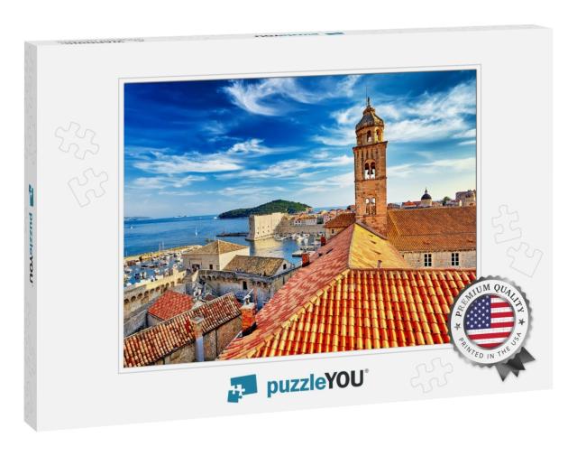 The Amazing Panorama Dubrovnik Old Town Roofs At Sunset... Jigsaw Puzzle