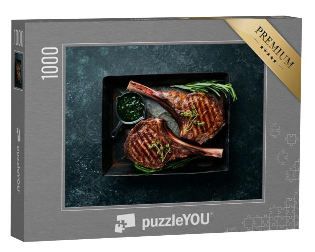 Puzzel 1000 stukjes „Sappige steak met kruiden“