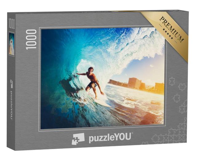 Puzzel 1000 stukjes „Surfen op de perfecte golf“