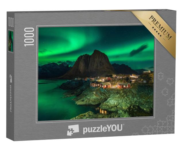 Puzzel 1000 stukjes „Prachtig noorderlicht in Noorwegen“