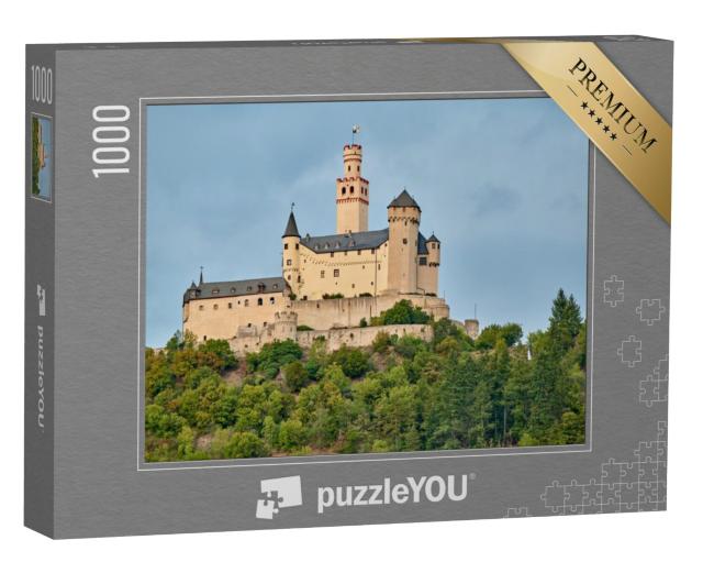 Puzzel 1000 stukjes „Marksburg am Rhein, Rijnland-Palts, Duitsland“