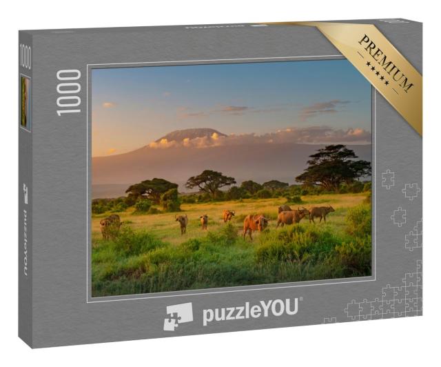 Puzzle „Morgenstimmung am Kilimandscharo“