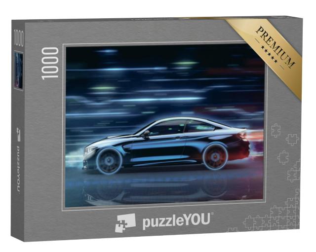 Puzzel 1000 stukjes „Futuristisch concept: een sportwagen“