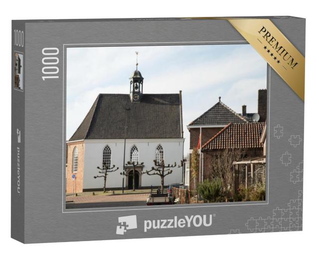 Puzzel 1000 stukjes „Monumentale kerk in de Nederlandse grensstad Lobith“