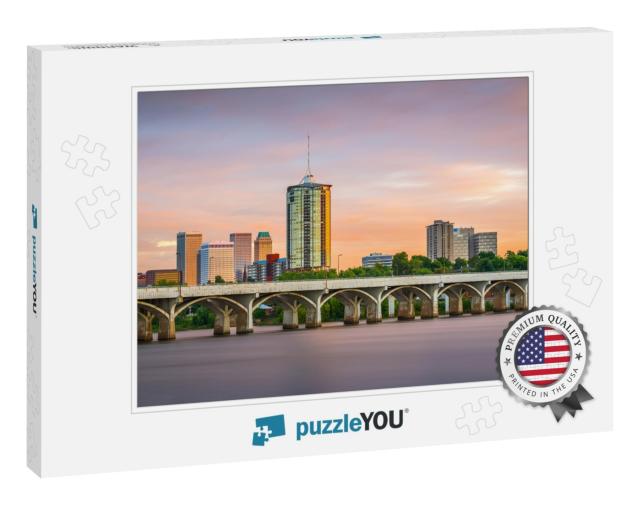 Tulsa, Oklahoma, USA Downtown Skyline on the Arkansas Rive... Jigsaw Puzzle