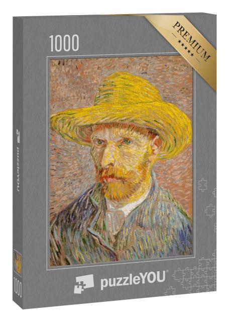 Puzzle 1000 Teile „Vincent van Gogh - Selbstbildnis mit Strohhut“