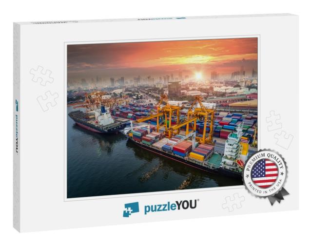 Logistics & Transportation of Container Cargo Ship & Carg... Jigsaw Puzzle