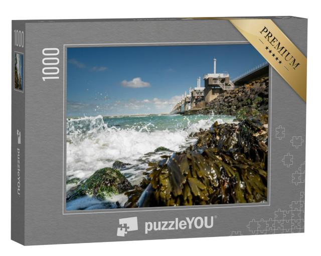 Puzzel 1000 stukjes „Zicht op de Nederlandse stormkering Oosterscheldekering, Zeeland“