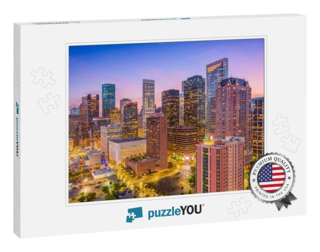Houston, Texas, USA Downtown City Skyline... Jigsaw Puzzle