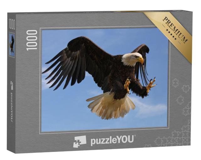 Puzzel 1000 stukjes „Een vliegende adelaar“