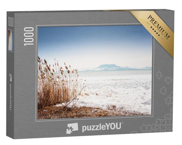 Puzzel 1000 stukjes „Balatonmeer in de winter, Hongarije“