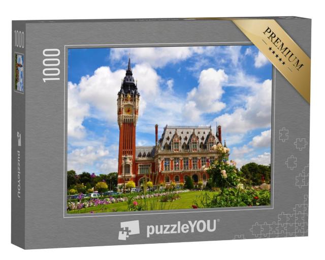 Puzzel 1000 stukjes „Stadhuis van Calais, Normandië, Frankrijk“