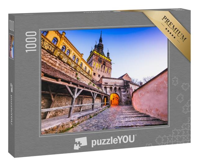 Puzzle 1000 Teile „Sighisoara, Rumänien: Mittelalterlichen Festungsstadt “