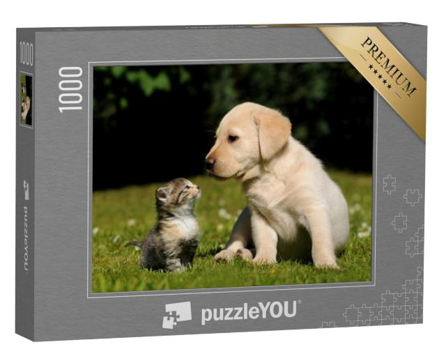 Puzzel 1000 stukjes „Kat en hond“