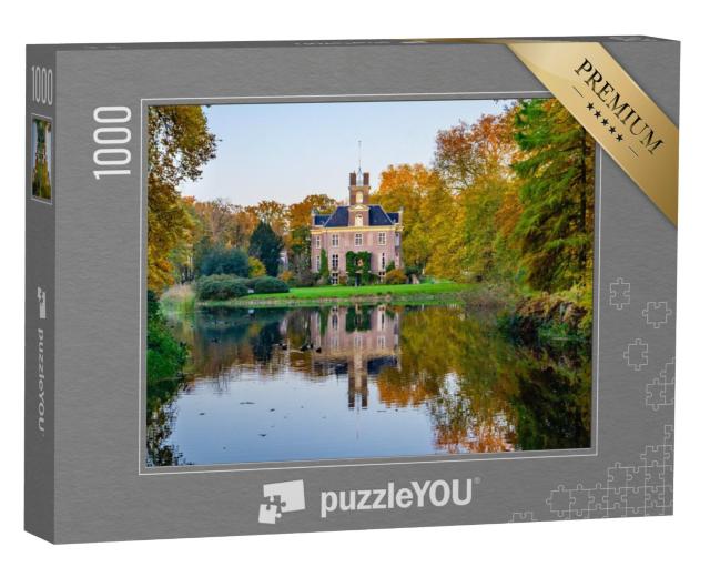 Puzzel 1000 stukjes „Het prachtige historische kasteel 'De oldenaller' aan de oldenallerallee in Putten“