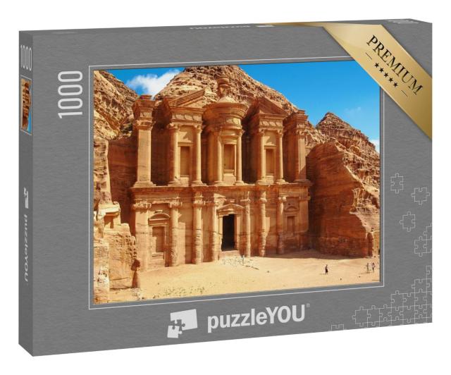 Puzzle 1000 Teile „Antiker Tempel in Petra, Jordanien“