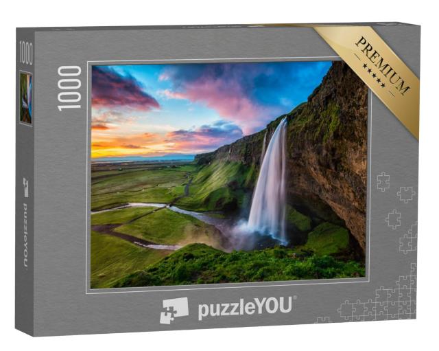 Puzzel 1000 stukjes „Seljalandsfoss - IJsland“