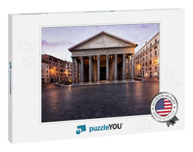 Beautiful View in Rome. Landmark Photography About Italia... Jigsaw Puzzle