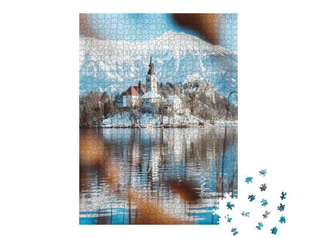 Puzzle 1000 Teile „Schöner Blick auf Bled, Blejski otok, Slowenien“