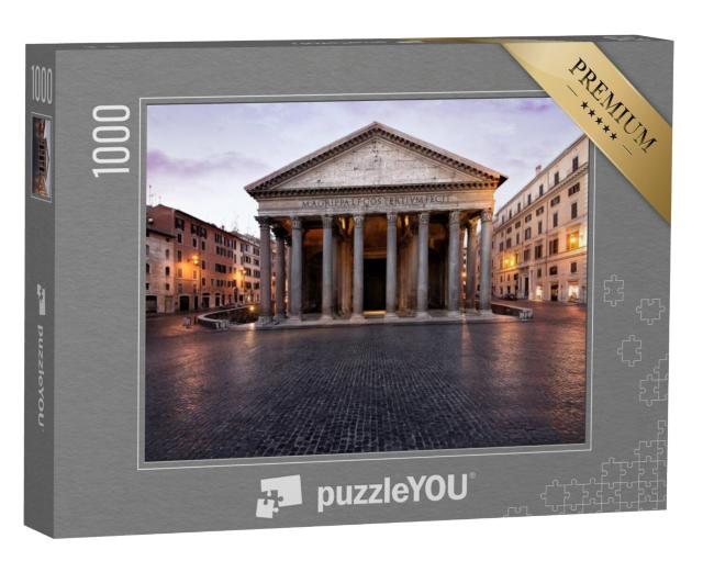 Puzzel 1000 stukjes „De oude bezienswaardigheid van Rome is het Pantheon“