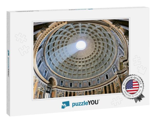 Ancient Architectural Masterpiece of Pantheon in Roma, It... Jigsaw Puzzle