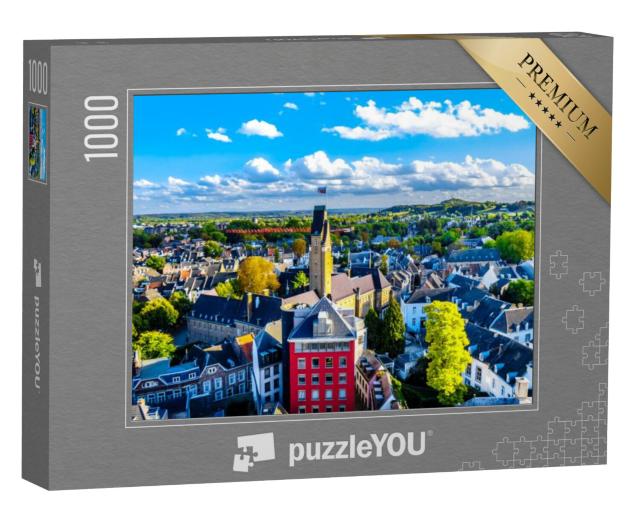 Puzzel 1000 stukjes „Stad Maastricht in Nederland gezien vanaf de toren van de Sint Janskerk“