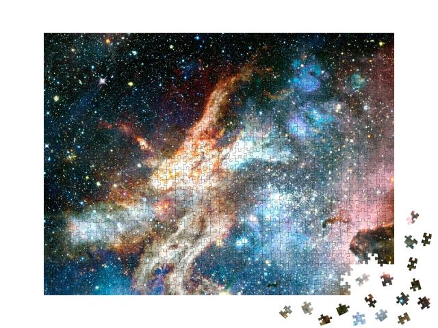 Puzzle 1000 Teile „Unendliches Universum: Elemente dieses Bildes von der NASA“
