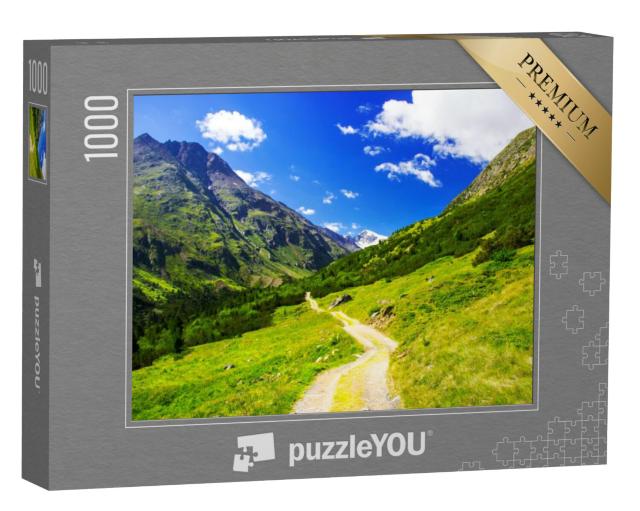 Puzzel 1000 stukjes „Prachtig uitzicht op de bergen - Ötztal, Tirol“