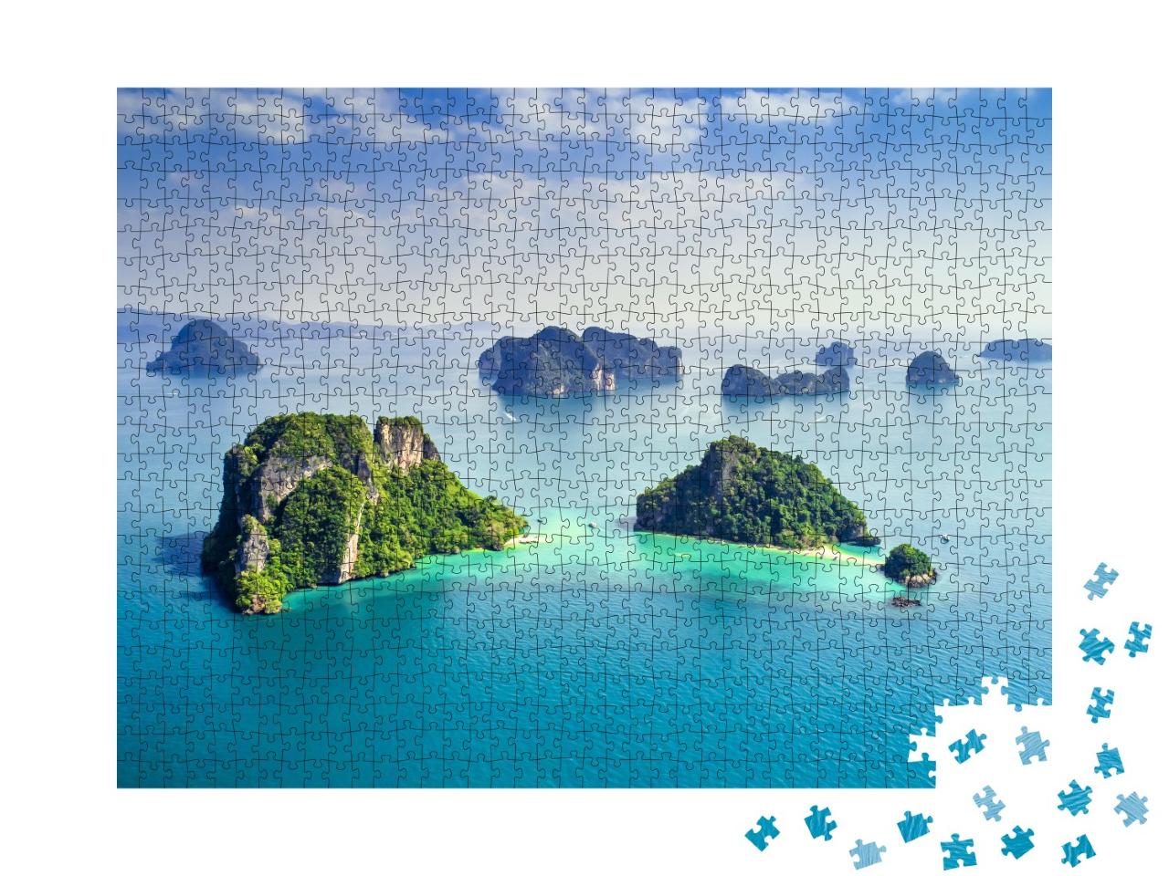 Puzzle 1000 Teile „Koh Yao Noi, Phuket, Thailand: Inseln im türkisfarbenen Meer“