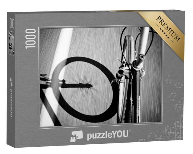 Puzzel 1000 stukjes „Fiets op de weg“