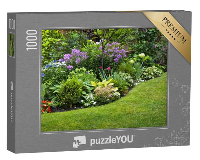 Puzzel 1000 stukjes „Weelderig aangelegde tuin“