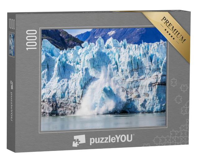 Puzzel 1000 stukjes „Ijswinning op de Margerie-gletsjer in Glacier Bay National Park, Alaska“