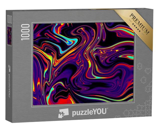 Puzzel 1000 stukjes „Oogverblindende psychedelische wervelingen“