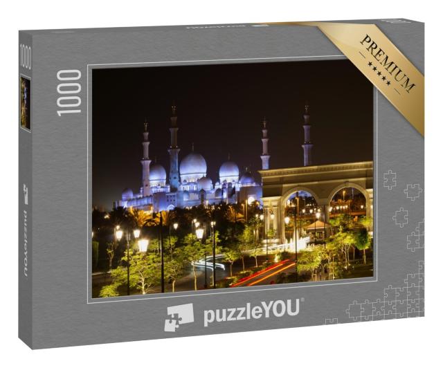 Puzzle „Weiße Scheich-Zayid-Moschee, Abu Dhabi, Vereinigte Arabische Emirate“