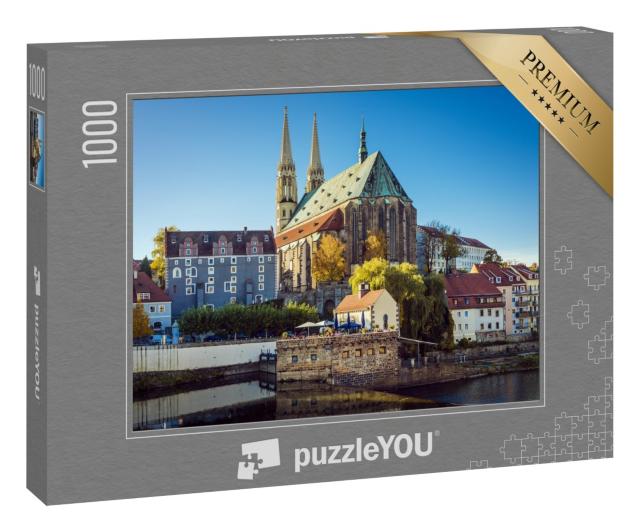 Puzzle 1000 Teile „Blick auf die Peterskirche an der Neiße in Görlitz, Deutschland“