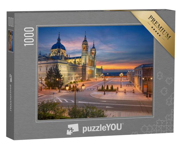 Puzzel 1000 stukjes „Santa Maria la Real de La Almudena, Madrid, Spanje“