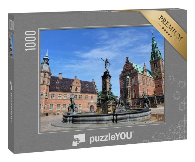 Puzzle 100 Teile „Schloss Frederiksborg, das größte Renaissance-Schloss in Dänemark “