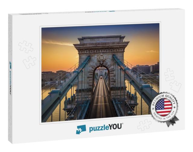 Budapest, Hungary - the World Famous Szechenyi Chain Brid... Jigsaw Puzzle