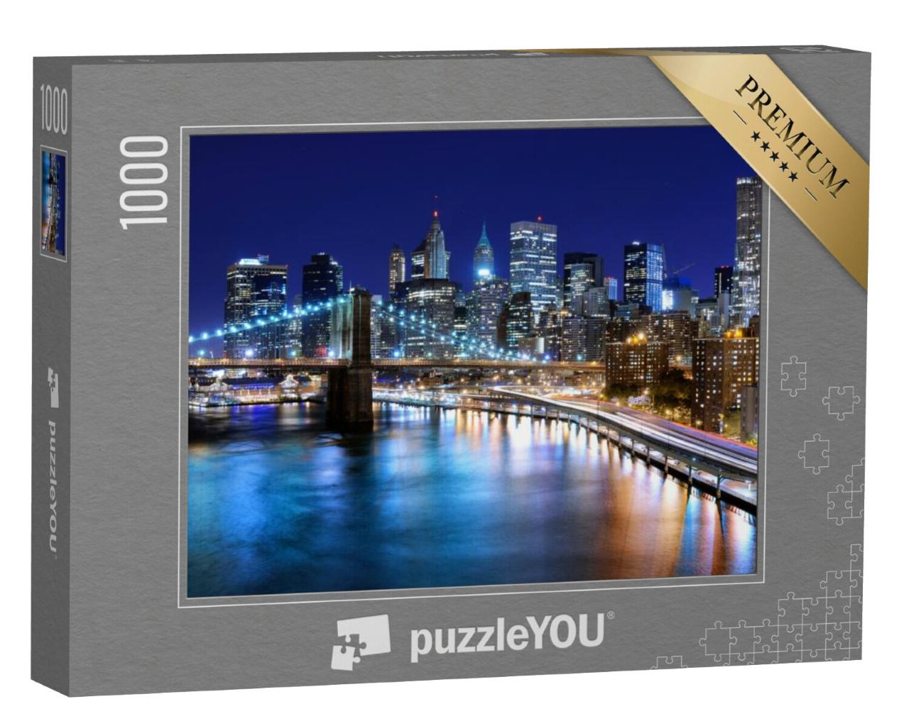 Puzzel 1000 stukjes „Skyline van het centrum van New York“