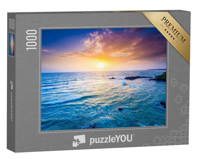 Puzzel 1000 stukjes „Indische Oceaan bij zonsondergang, Sri Lanka“