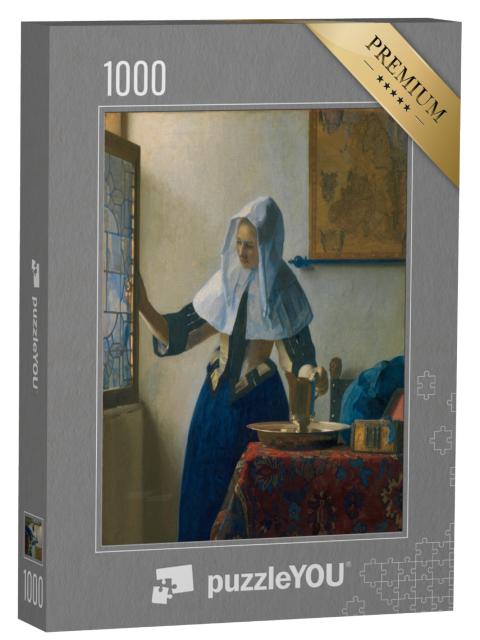 Puzzel 1000 stukjes „Johannes Vermeer - Jonge vrouw met waterkan“