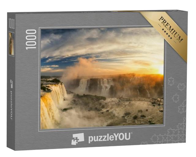 Puzzel 1000 stukjes „Adembenemende Iguazu watervallen, Foz do Iguazu, Brazilië“