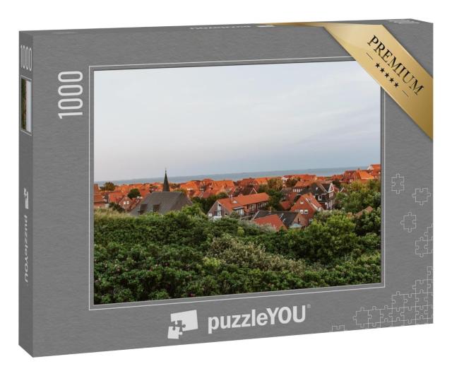 Puzzle 1000 Teile „Blick von den Dünen auf Juist, Ostfriesland, Deutschland“