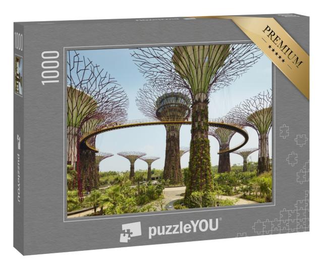Puzzle 1000 Teile „Gardens by the Bay, Parkgelände in Singapur“