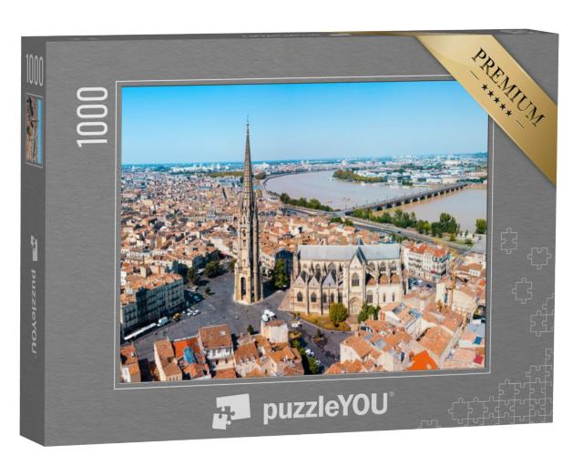 Puzzel 1000 stukjes „Panoramisch uitzicht op Bordeaux in Frankrijk“